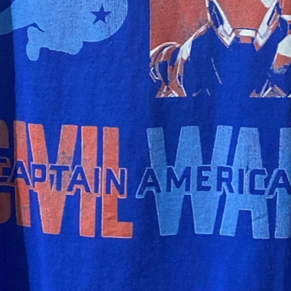 Men's Marvel Captain America Civil War Tea Shirt - Picture 4 of 14